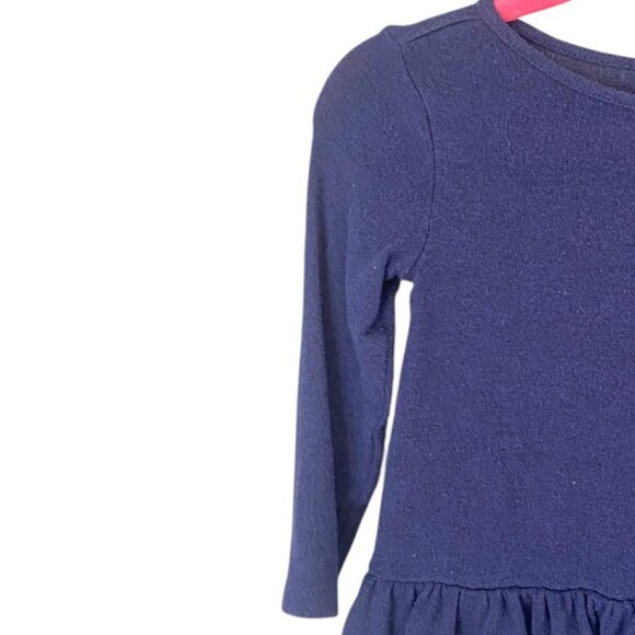 Old Navy Girls Lightweight Sweater Top Size 2T Blue Ruffle Hem - Picture 4 of 6